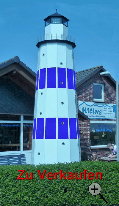 5 meter Leuchturm in blau